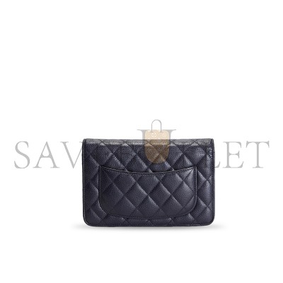 CHANEL CAVIAR WALLET ON CHAIN (19*13*3.5cm) 